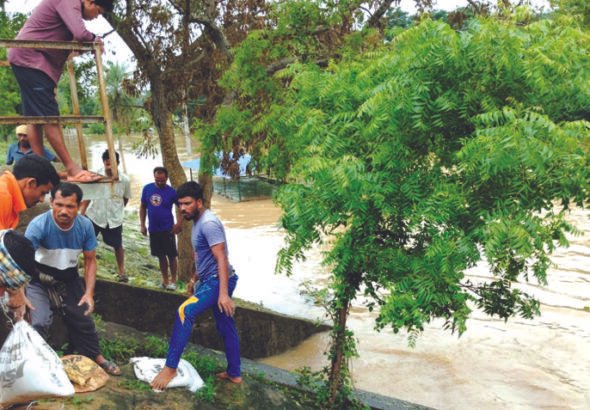 Flood control preparation