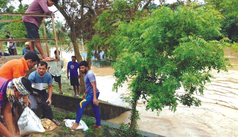 Flood control preparation