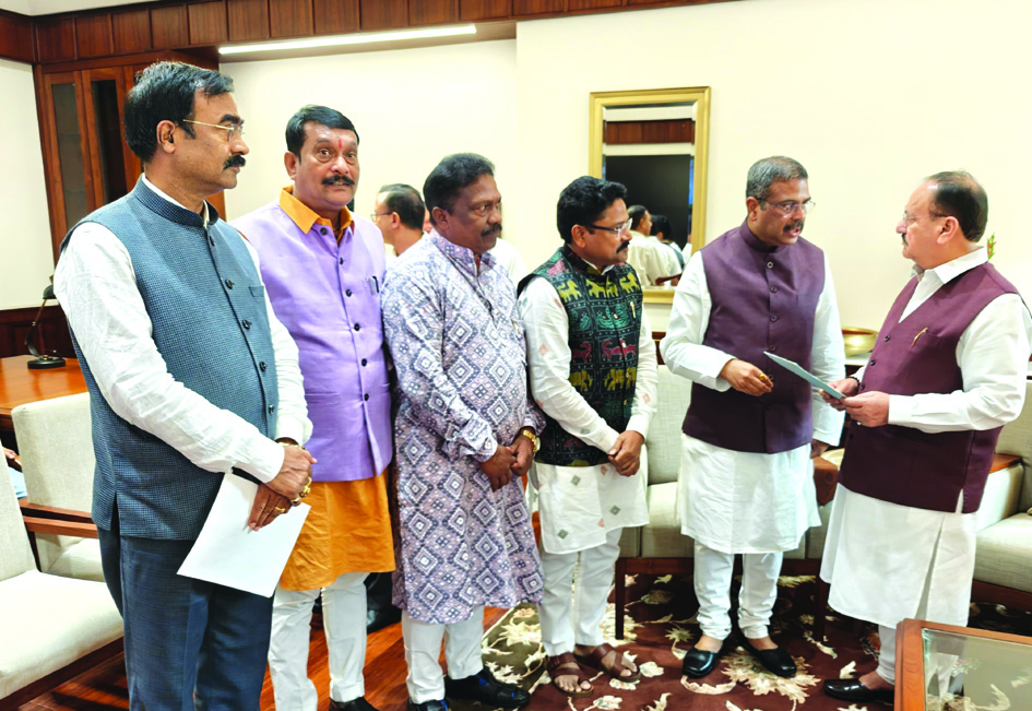 Odisha Health Minister meets Center Minister Nadda