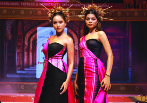 Handloom Fashion show at Toshali Mela