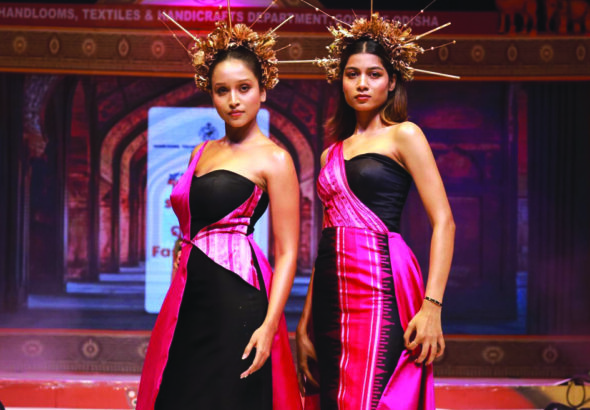 Handloom Fashion show at Toshali Mela