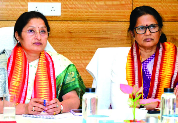 Review meeting of Women and Child Development dept