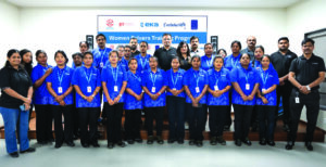 Women EV bus drivers returened after training