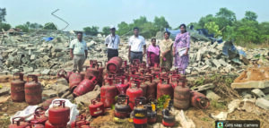 Gas cylinders seized