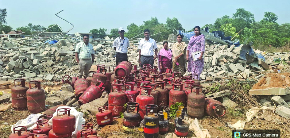 Gas cylinders seized