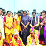Dy CM Pravati Parida blesses newly married couples