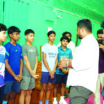 Sports Minister visited Badmonton training centre