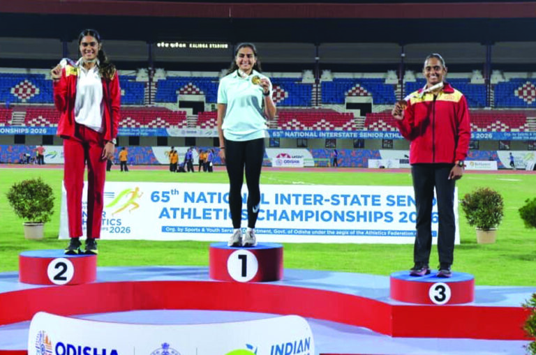 Sindhushree made Nationa record in Pole Vault