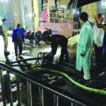 Drainage water pumping at Puri