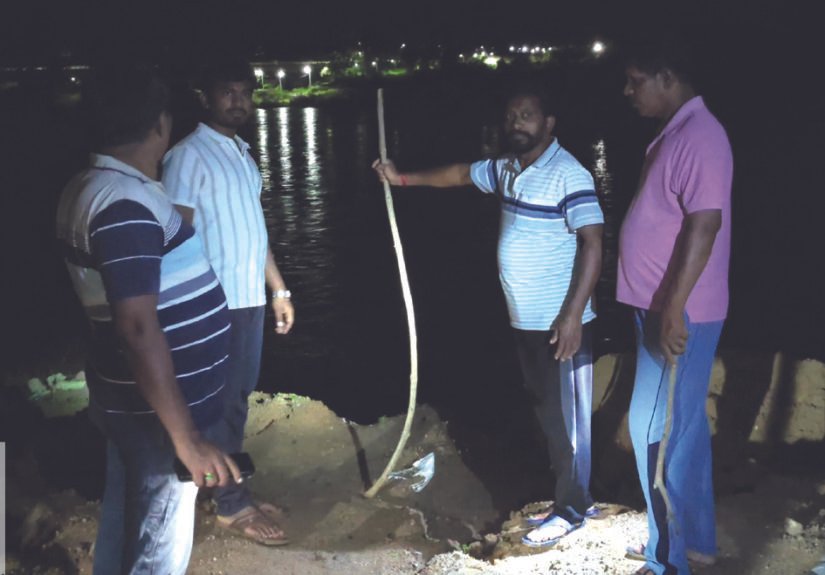 Night patroling at cyclon affected area